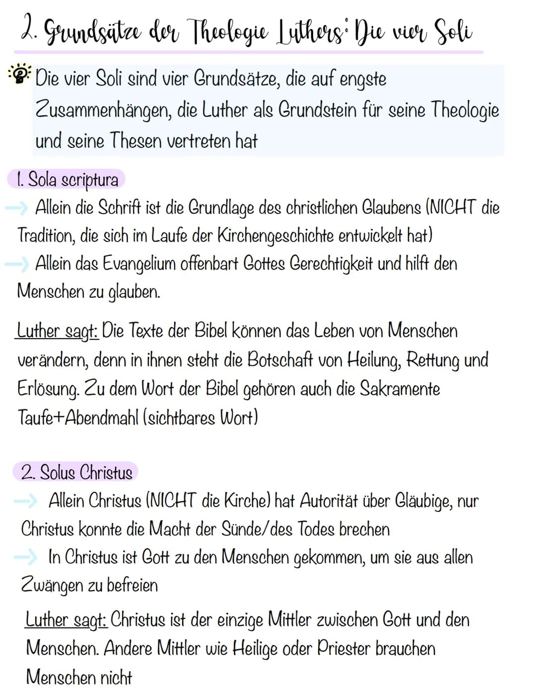 Religion Vorabitur-Themen
1. THEMA
1. MARTIN LUTHERS NEUES VERSTÄNDNIS VON GERECHTIGKEIT
2. DIE VIER SOLI
3. LUTHERS SCHRIFT VON DER FREIHEI