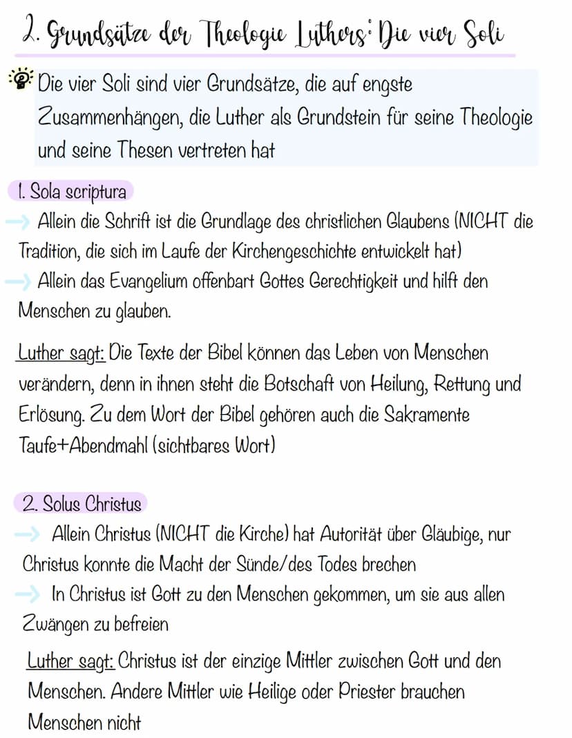 Religion Vorabitur-Themen
1. THEMA
1. MARTIN LUTHERS NEUES VERSTÄNDNIS VON GERECHTIGKEIT
2. DIE VIER SOLI
3. LUTHERS SCHRIFT VON DER FREIHEI