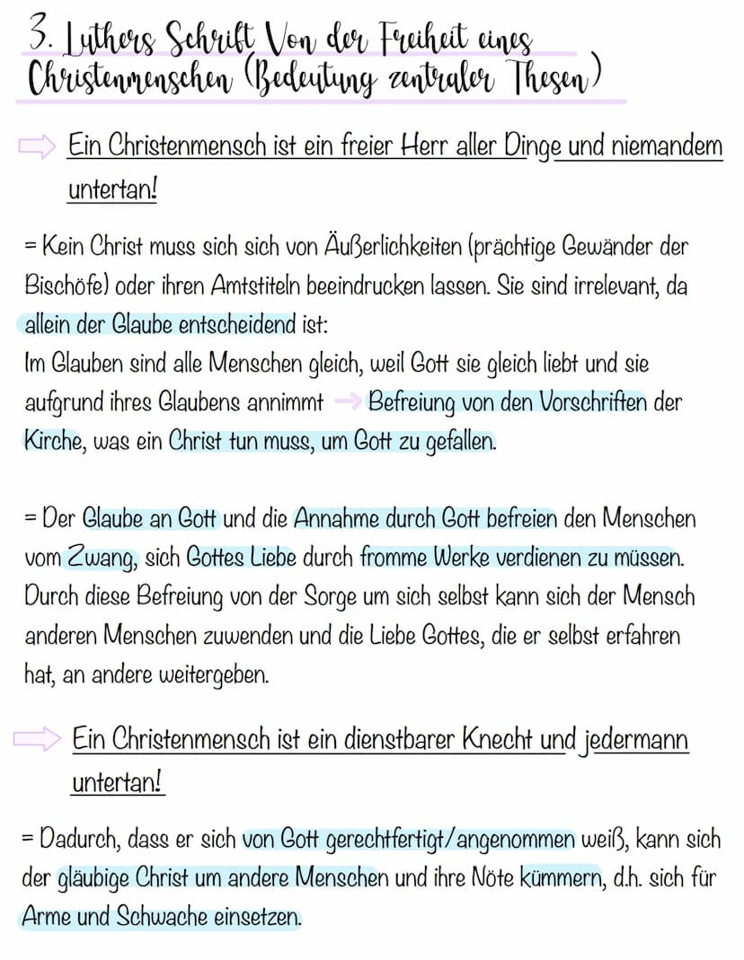 Religion Vorabitur-Themen
1. THEMA
1. MARTIN LUTHERS NEUES VERSTÄNDNIS VON GERECHTIGKEIT
2. DIE VIER SOLI
3. LUTHERS SCHRIFT VON DER FREIHEI