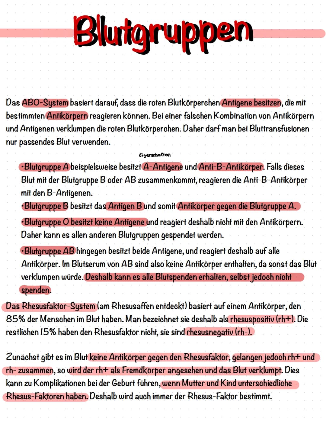 Bestandteile des Blutes
Blutplättchen
(Thrombozyten)
●●●●●
Rote Blutkörperchen
(Erythrozyten)
Blutplasma
(Blutflüssigkeit)
Weiße Blutkörperc