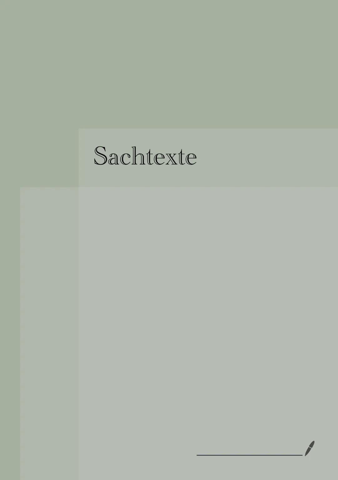 Sachtexte Sachtextanalyse
Sachtexte sind nicht-fiktionale Texte, die informieren und Fakten liefern.
Bei der Sachtextanalyse ist es deine Au
