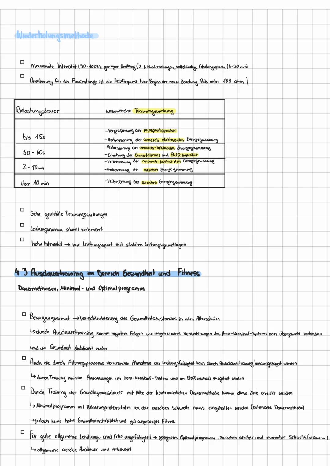 3.5 Allgemeine Ausdauerfähigkeiten
Allgemeine aerobe Ausdauer (aerobe Kapazität)
Die Belastungsintensität veicht bis zur anaeroben Schwelle 