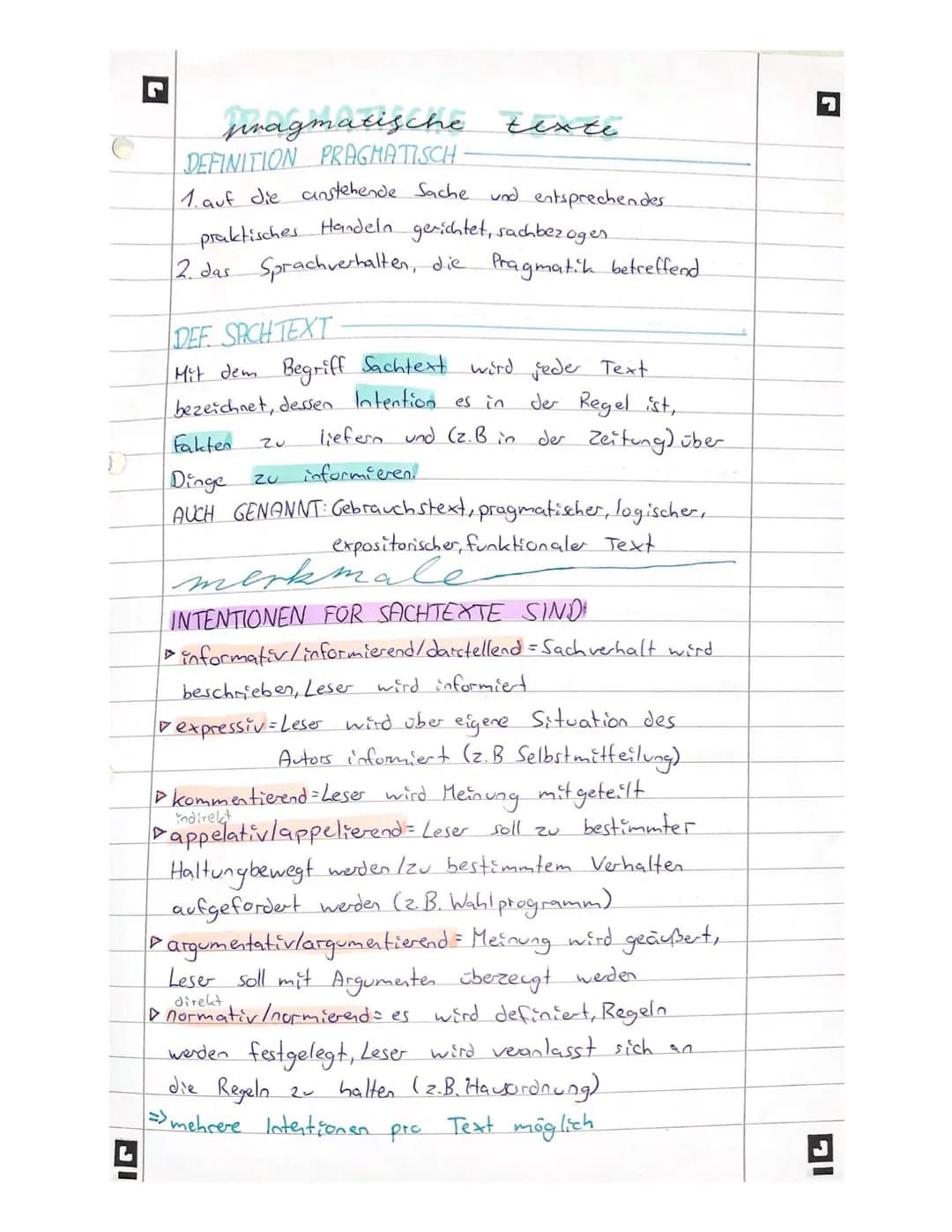 pragmatische texte.
DEFINITION PRAGMATISCH·
1. auf die anstehende Sache und entsprechendes
Handeln gerichtet, sachbezogen.
praktisches
2. da