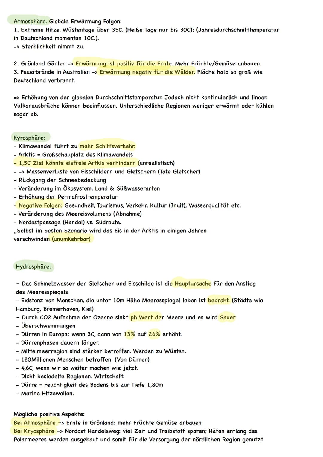 Klimawandel
Im Kern bezeichnet der Klimawandel die Abkühlung oder Erwärmung des Klimas auf
der Erde über einen langen Zeitraum
Treibhaus
Ein