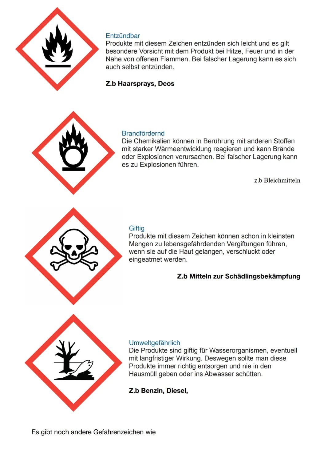 Chemie im Haushalt
Allgemein
Chemie kommt im Haushalt öfter vor, als es den meisten bewusst ist, denn viele Produkte
enthalten Lösungsmittel