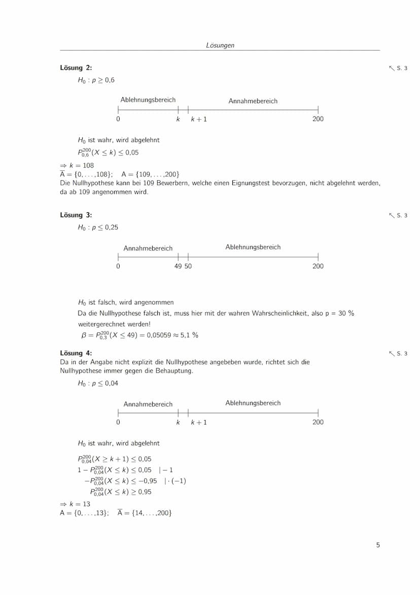 Inhaltsverzeichnis
1 Stochastik
1.1 Hypothesentests
Lösungen
1
1
4 1 Stochastik
1.1 Hypothesentests
Ein Mitarbeiter einer Elektronikfirma so