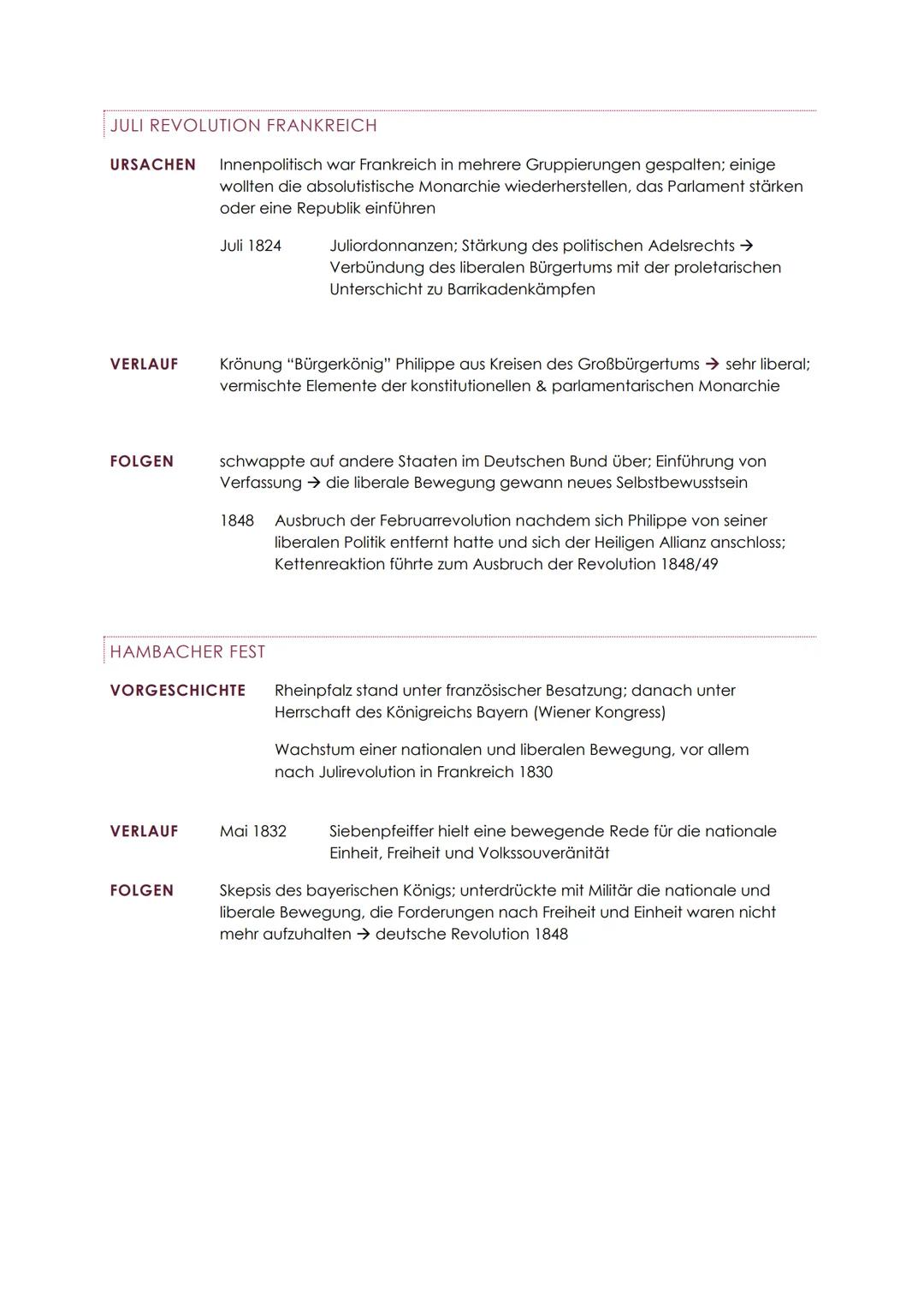 DAS LANGE 19. JAHRHUNDERT
RESTAURATION UND FORMIERUNG DER LIBERALEN BEWEGUNG (1815-1847)
ZEITSTRAHL
1815
1815-1866
1816-1821
1817
1819
1830
