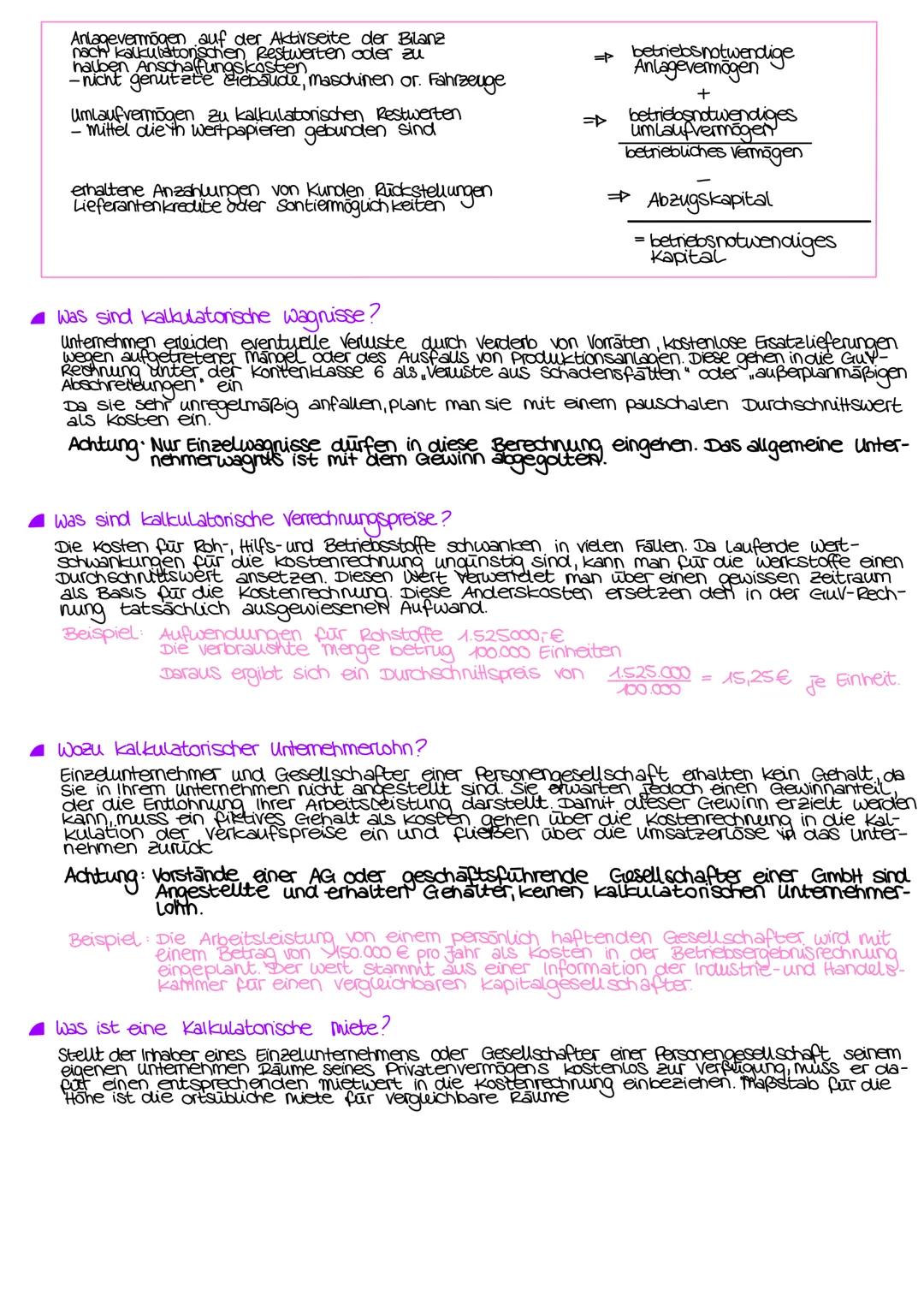Kalkulatorische Kosten
Der Begriff stammt aus der Kosten und Leistungsrechnung. Kalkulatonsche Kosten sind.
→→Kosten die aus der Gewinn- & V