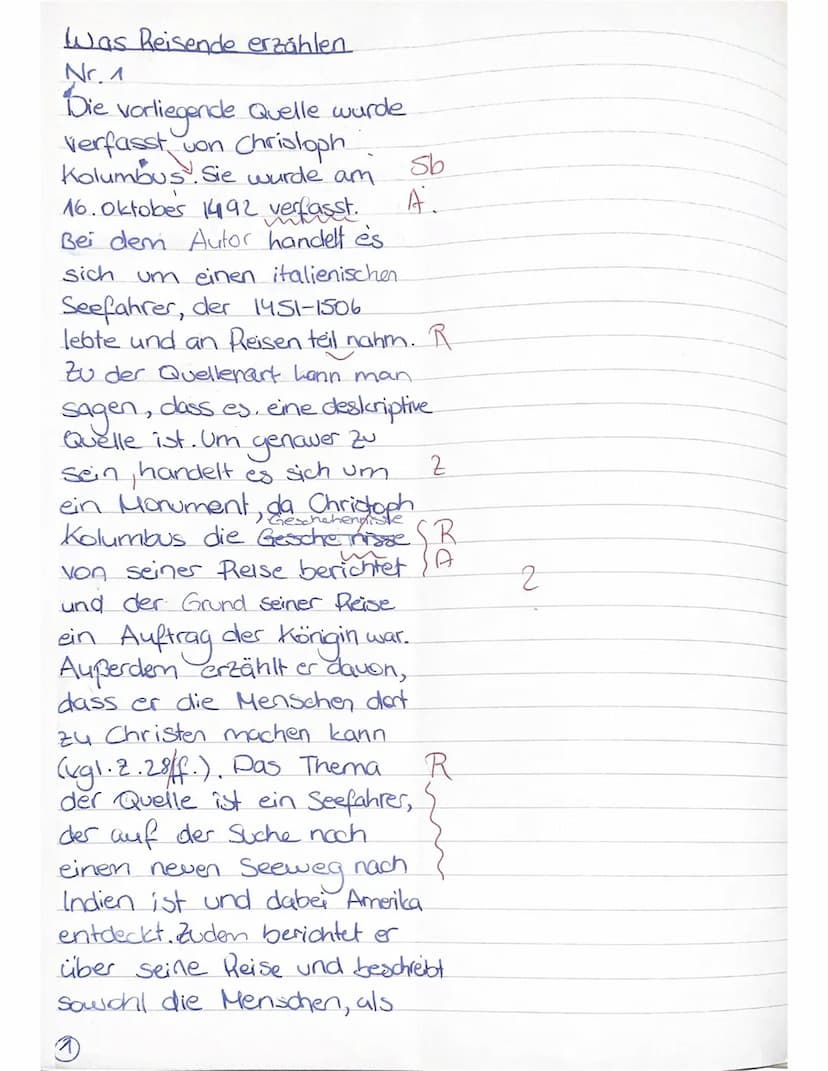 5
10
EF Gel/2
1. Klausur 18.11.21
1. Geschichtsklausur: Was Reisende erzählen - Selbst- und Fremdbild in der
Frühen Neuzeit
Interpretieren S