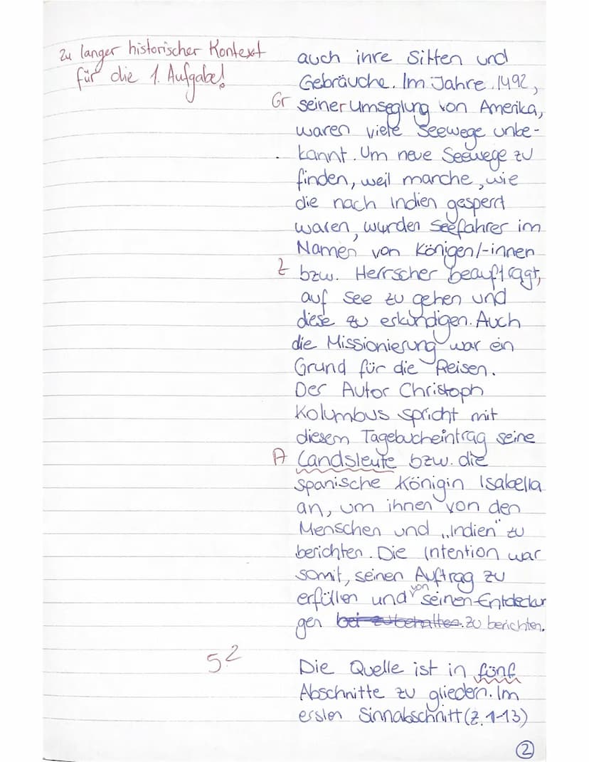 5
10
EF Gel/2
1. Klausur 18.11.21
1. Geschichtsklausur: Was Reisende erzählen - Selbst- und Fremdbild in der
Frühen Neuzeit
Interpretieren S