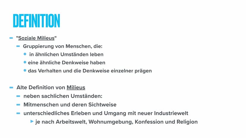 SOZIALE MILIEUS GLIEDERUNG
1. Definition
2. Die Habitustheorie von Pierre Bourdieus
3. Die Sinus-Milieus
1. Definition
2. Die verschiedenen 