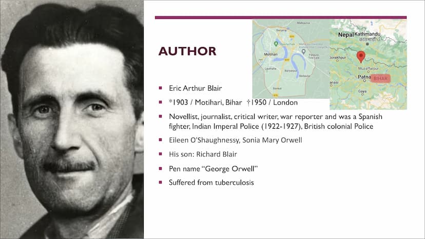 NINETEEN-EIGHTY FOUR
(1984)
GEORGE ORWELL
PRESENTED BY ...
GEORG E
OR WELL
FREEDOM 15
SLAVERY
PEACE OUTLINE
■ Handout
■ Author
■ Book Inform