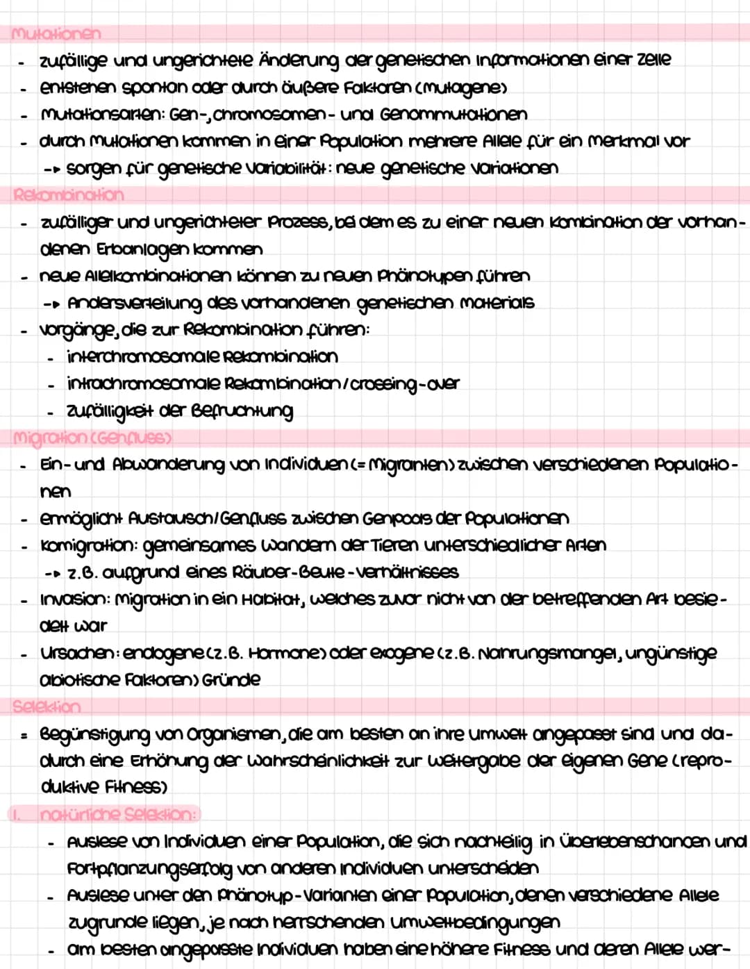 Inhalisfeld 6: Evolution
Entwicklung der Evolutionstheorie
Transformationstheorie (Jean Baptiste de Lamarck) 1809
Theorie von der Veränderli