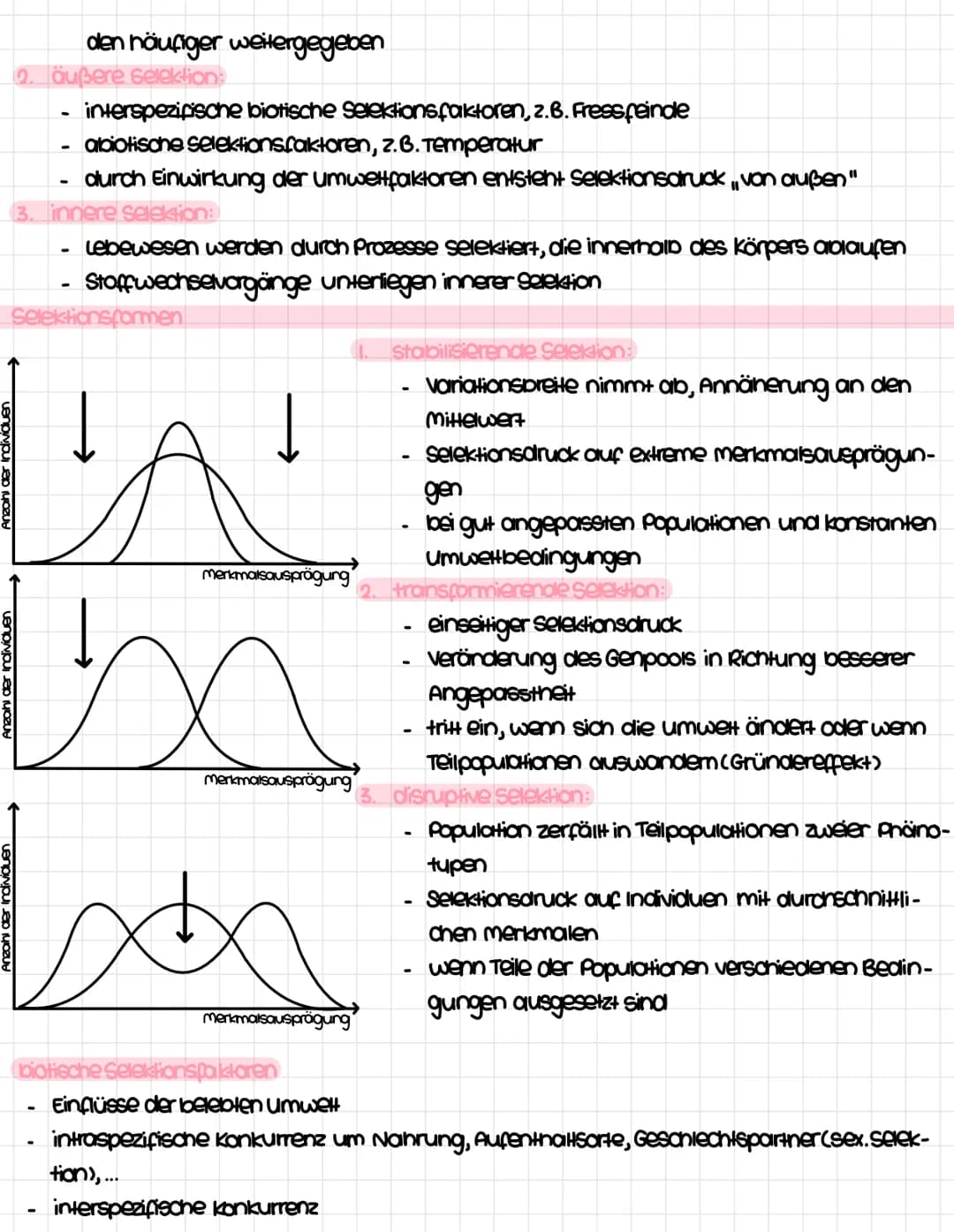 Inhalisfeld 6: Evolution
Entwicklung der Evolutionstheorie
Transformationstheorie (Jean Baptiste de Lamarck) 1809
Theorie von der Veränderli