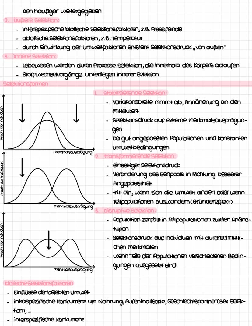 Inhalisfeld 6: Evolution
Entwicklung der Evolutionstheorie
Transformationstheorie (Jean Baptiste de Lamarck) 1809
Theorie von der Veränderli