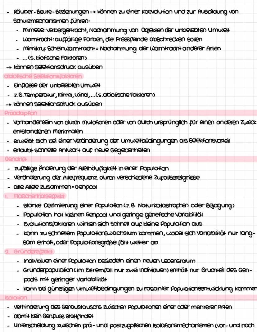 Inhalisfeld 6: Evolution
Entwicklung der Evolutionstheorie
Transformationstheorie (Jean Baptiste de Lamarck) 1809
Theorie von der Veränderli