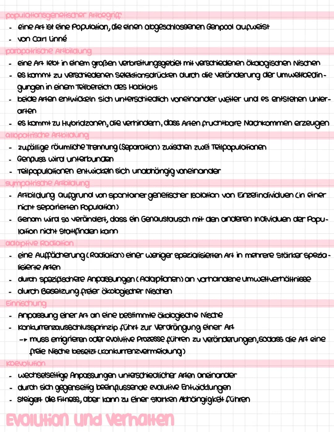 Inhalisfeld 6: Evolution
Entwicklung der Evolutionstheorie
Transformationstheorie (Jean Baptiste de Lamarck) 1809
Theorie von der Veränderli