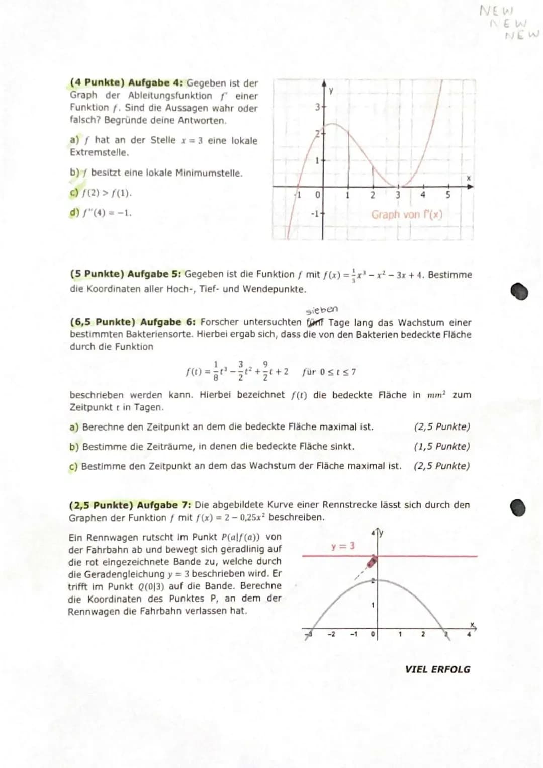 Mathe J1m1
Name: Zoe Gießelbach
Note:
.
14
.
Klausur in Hj1
Punkte: 245/30
Hinweise zur Klausur:
Das Aufgabenblatt unterschreiben und am End