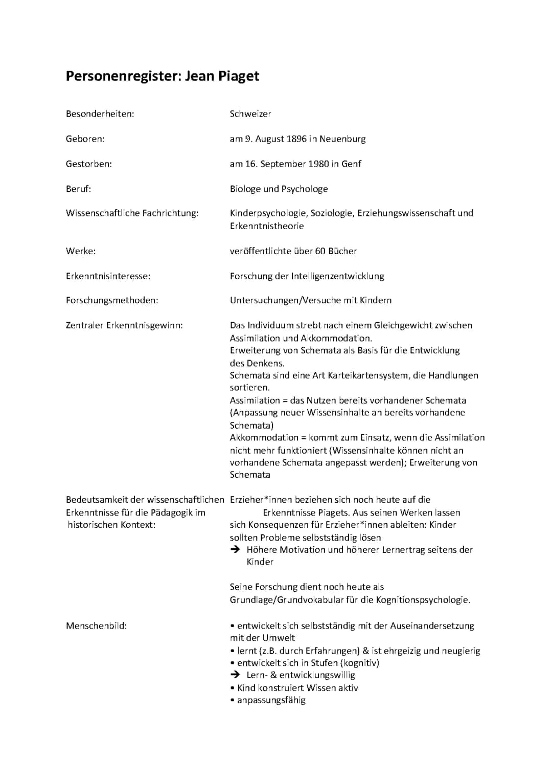 Piagets Stufenmodell einfach erklärt: Zusammenfassung und Beispiele