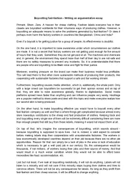 Know Boycotting fast-fashion - Boycotting to solve the problems created by fast-fashion? thumbnail