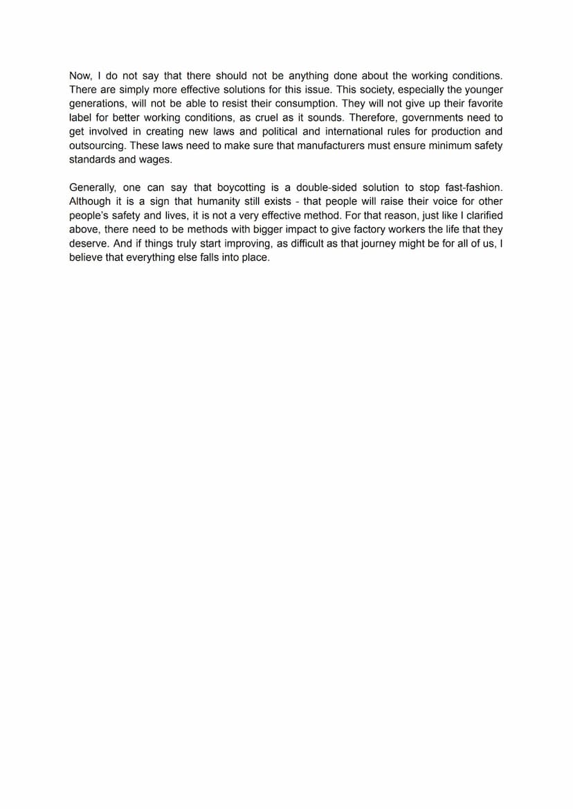 Boycotting fast-fashion - Writing an argumentative essay
Primark, Shein, Zara. A heaven for cheap clothing. Fashion labels everyone has in t