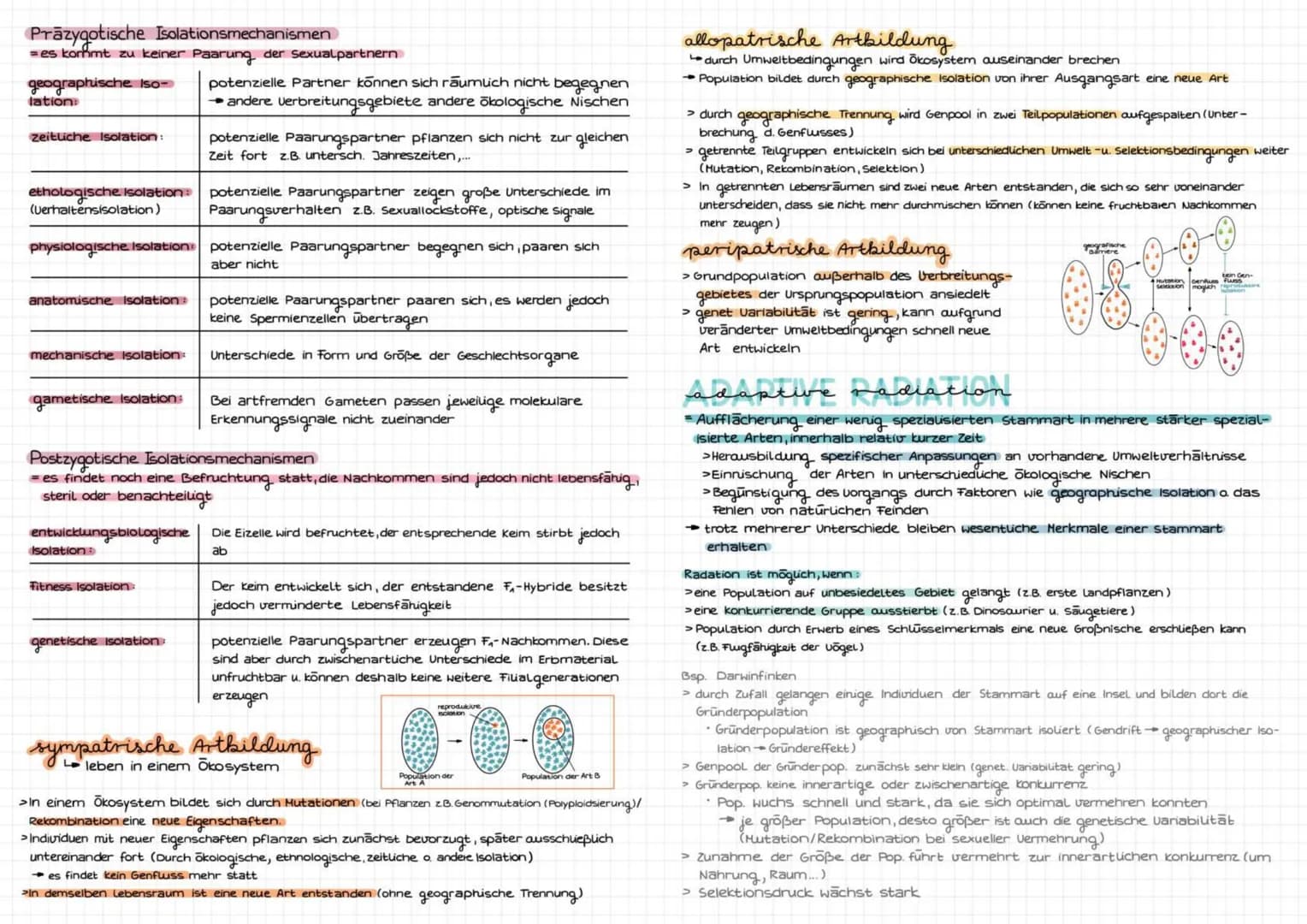 Evolution
Art be
riff
biologischer Artbegriff: Gruppen von Individuen, die miteinander fruchtbare
Nachkommen haben können
selbe Fortpflanzun