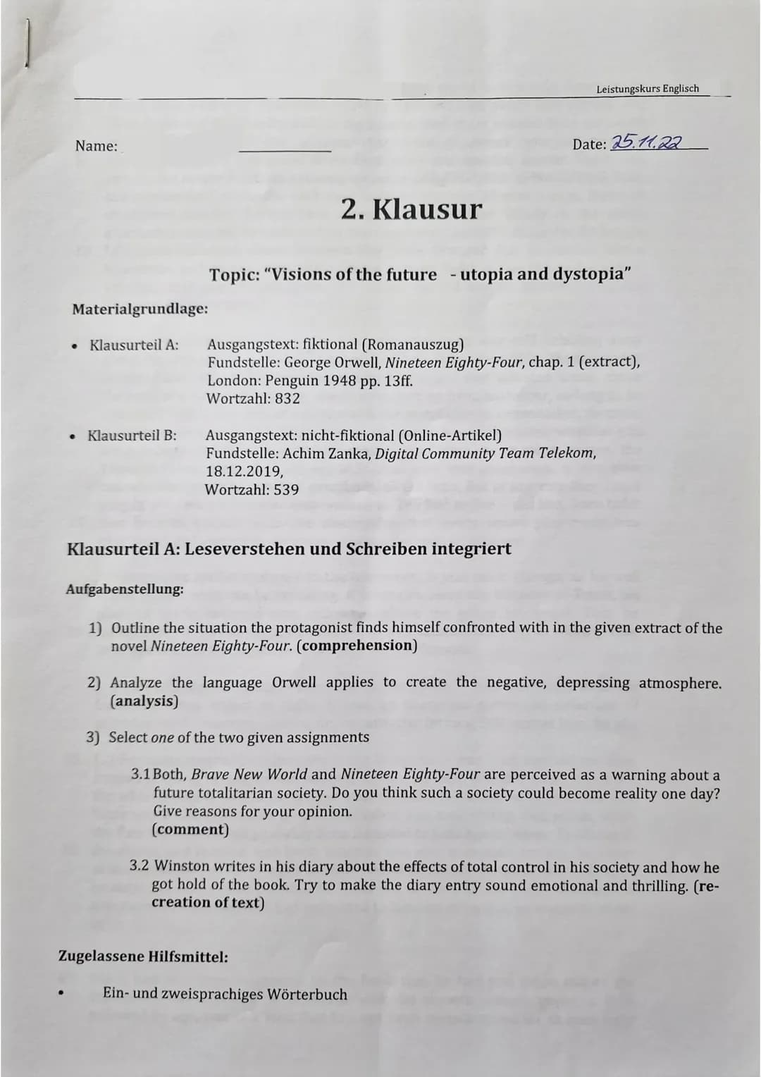 1984 von George Orwell: Kurze Zusammenfassung & Wichtige Stellen erklärt