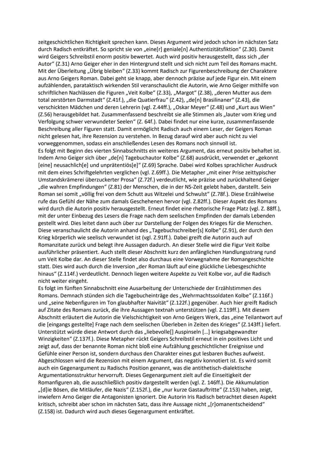14.12.2022
Die textgebundene Erörterung - Iris Radisch: Stimmen des Krieges
Die vorliegende Rezension ,,Stimmen des Krieges", verfasst von I