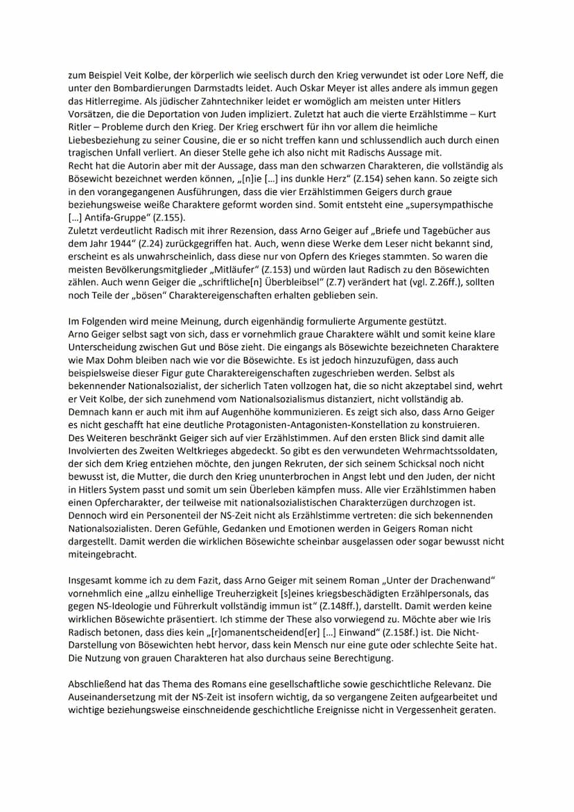 14.12.2022
Die textgebundene Erörterung - Iris Radisch: Stimmen des Krieges
Die vorliegende Rezension ,,Stimmen des Krieges", verfasst von I