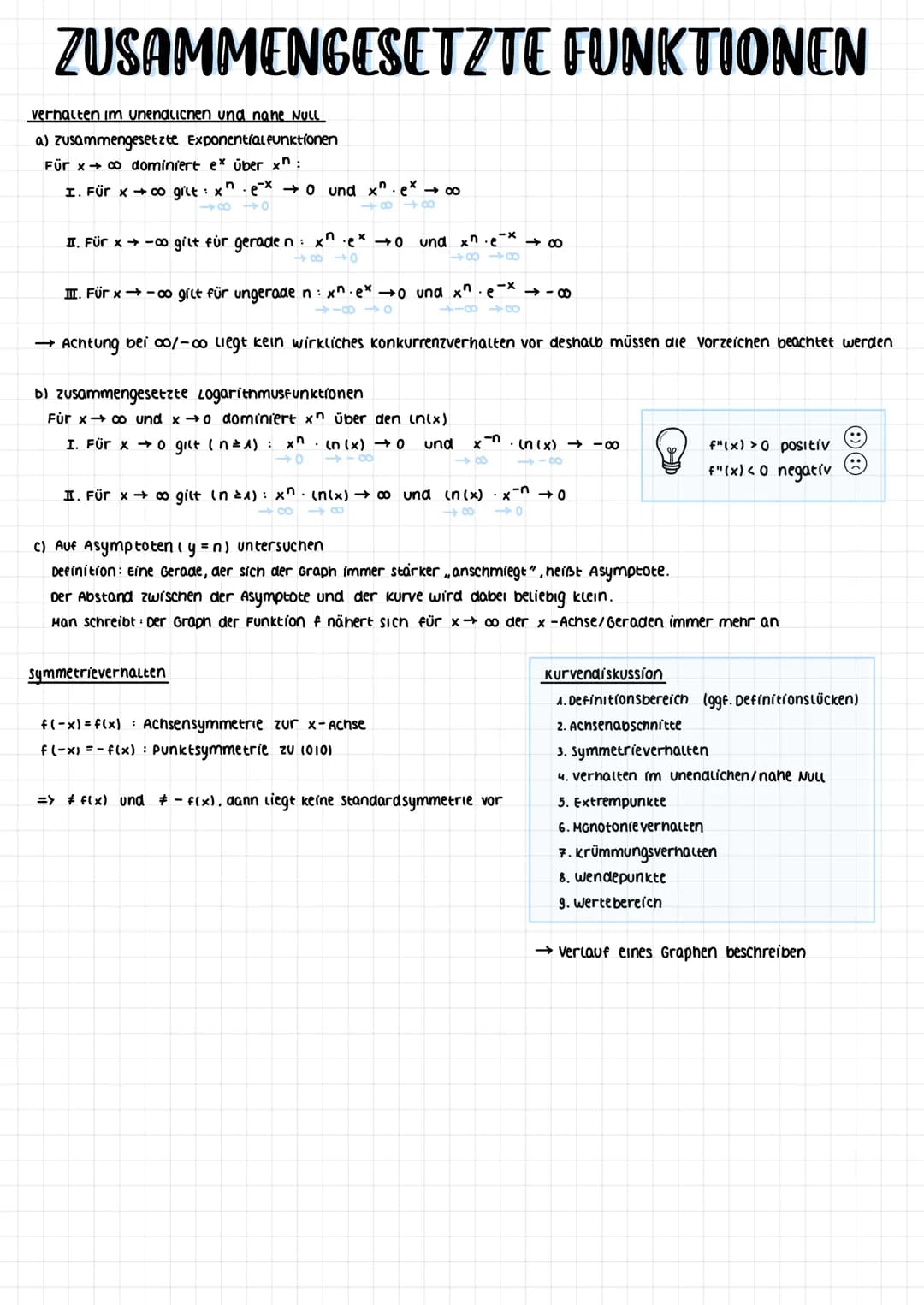 MATHEKLAUSUR-EXPONENTIALFUNKTIONEN
Allgemein
Fine Funktion f mit f(x) = c. a* (a> 0; a ‡ 1) heißt Exponentialfunktion.
Eigenschaften:
► für 