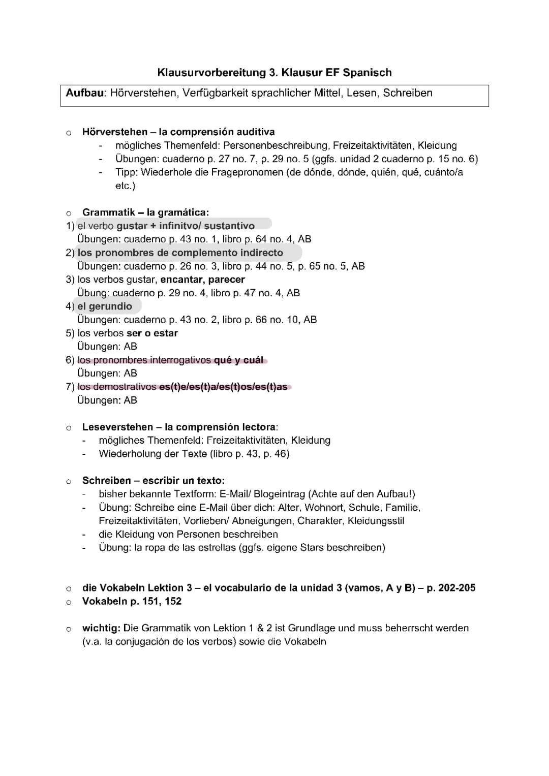 Farben und Kleidung  inkl Grammatik 