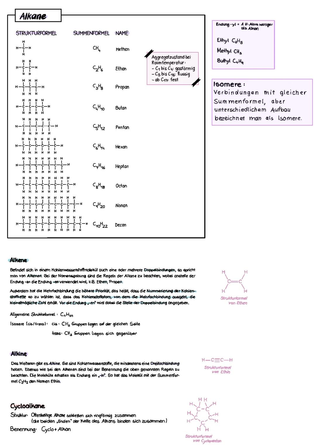 Alkane