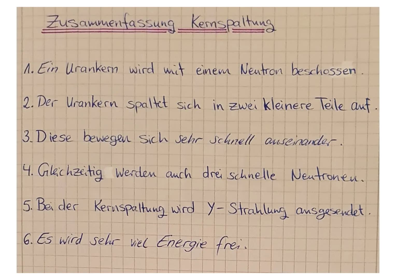 Die Kernspaltung.
Otto Hahn und Fritz Straßmann entdecken 1938
die Möglichkeit der Kernspaltung" prägte Liste
Meitner.
Langsames
Neutron
"gr