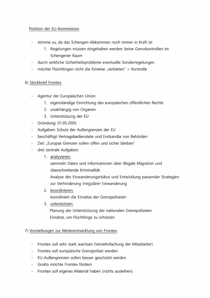 2) Vier Grundfreiheiten
Freier Warenverkehr
Binnenmarkt > Wegfall der Warengrenzkontrollen
Verwirklichung schwer durch ,nicht-tarifäre Hande