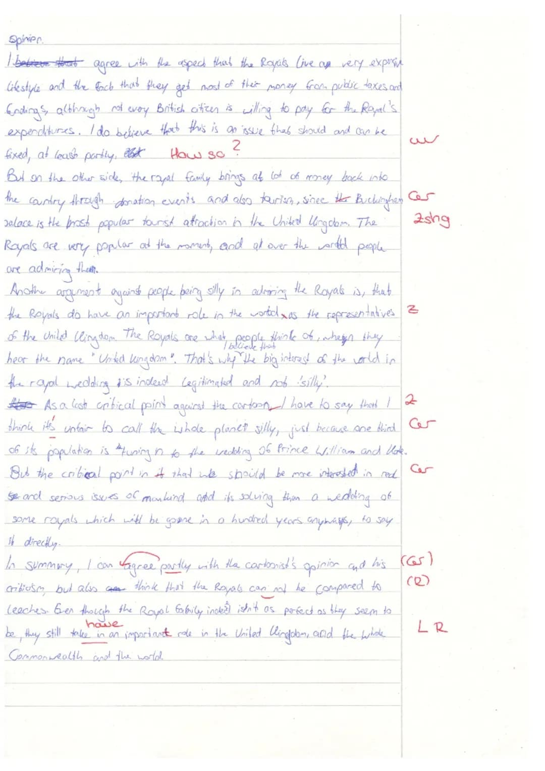 Part 1: Reading Comprehension
For multiple choice or right/wrong questions please note:
Tick the correct solution(s)
Give reference from the