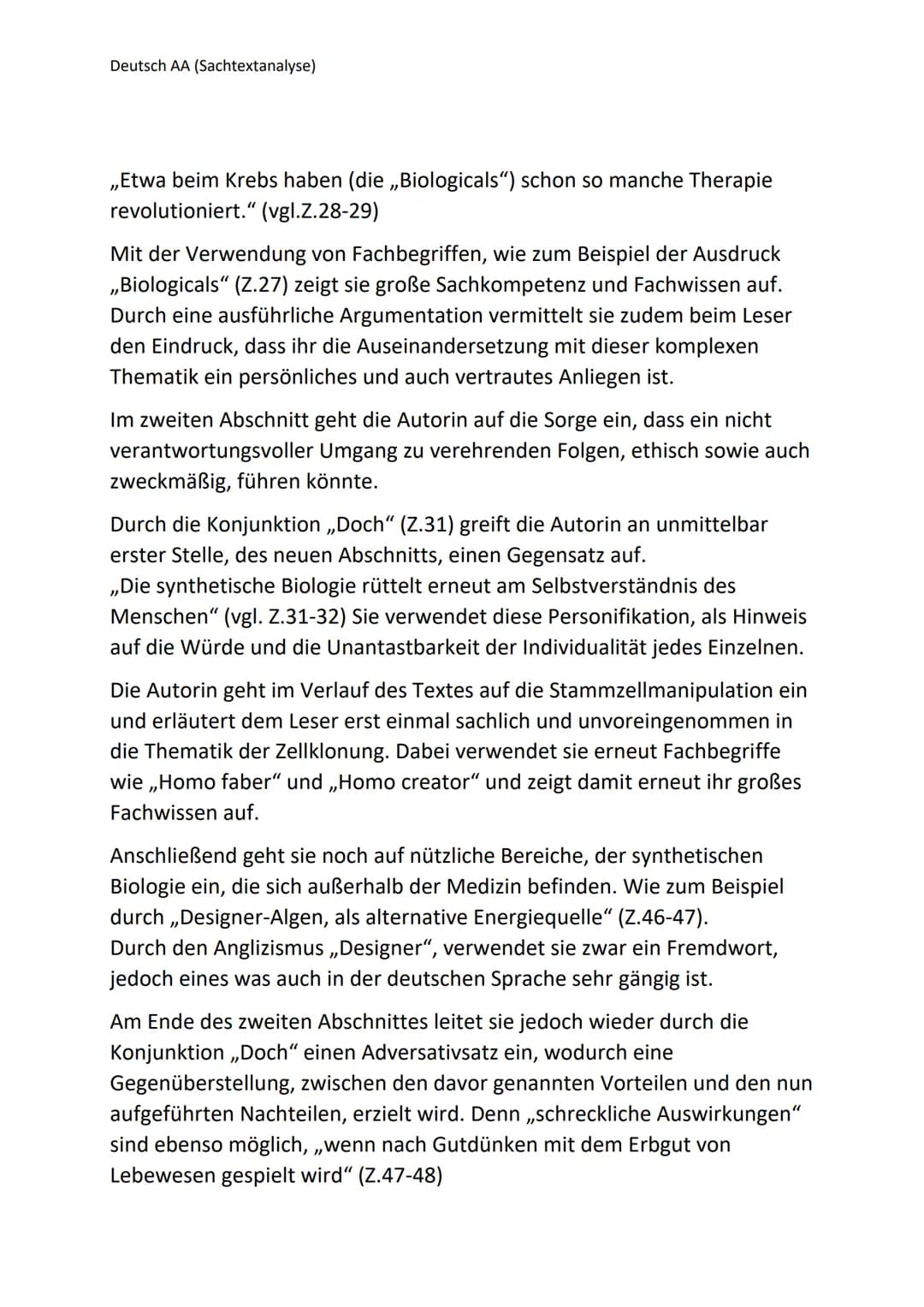 Deutsch AA (Sachtextanalyse)
Grenzen der Wissenschaft von Christina Berndt,
Sachtextanalyse
In dem vorliegenden Kommentar mit dem Titel ,,Gr