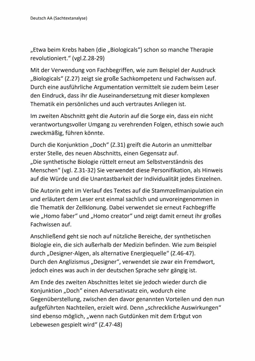 Deutsch AA (Sachtextanalyse)
Grenzen der Wissenschaft von Christina Berndt,
Sachtextanalyse
In dem vorliegenden Kommentar mit dem Titel ,,Gr