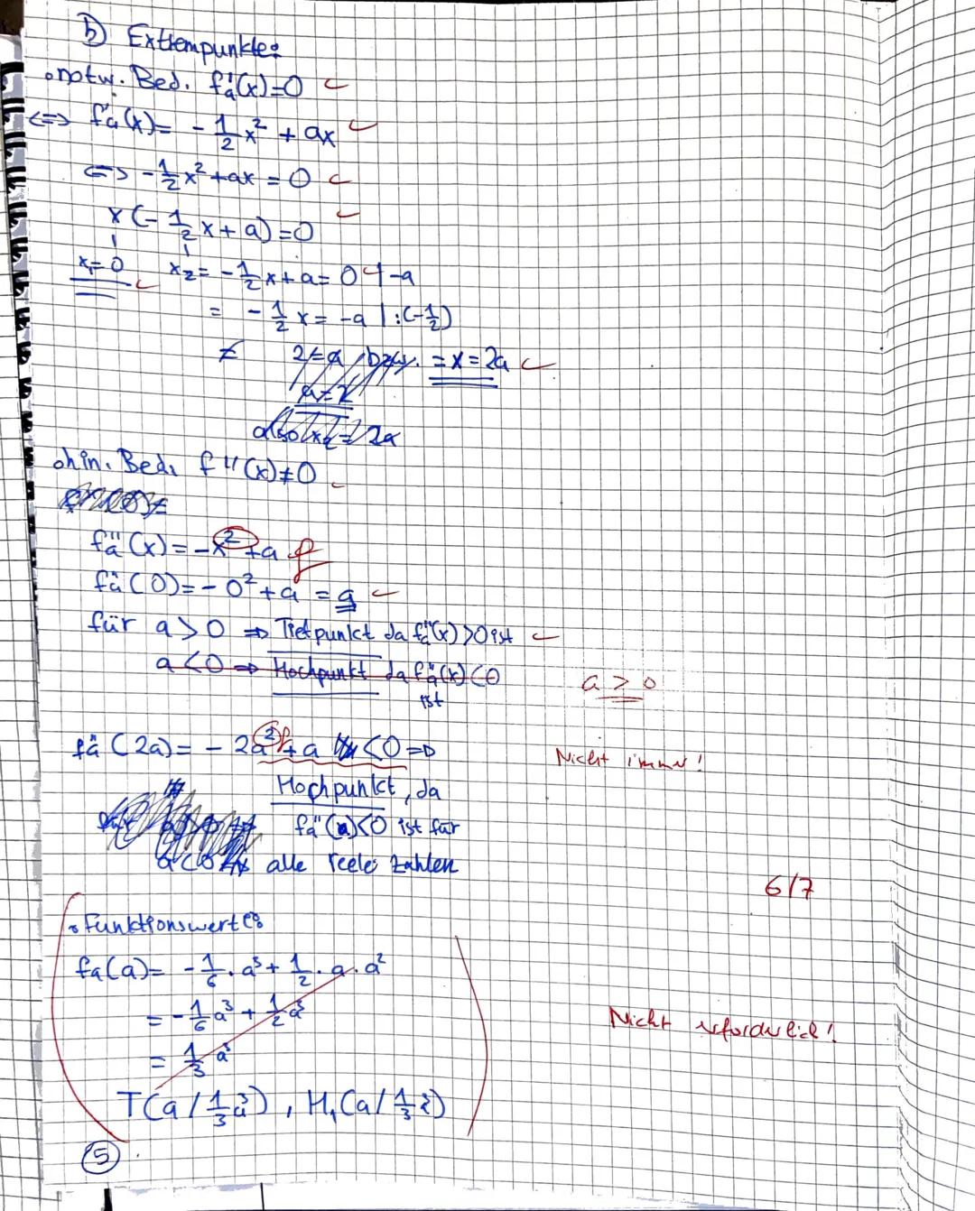 Teil 1:
1. Aufgabe:
Gegeben ist der Graph der zweiten Ableitungsfunktion einer Funktion if.
a)
b)
Hilfsmittelfreier Teil (Zeit: ca. 25 Min.,