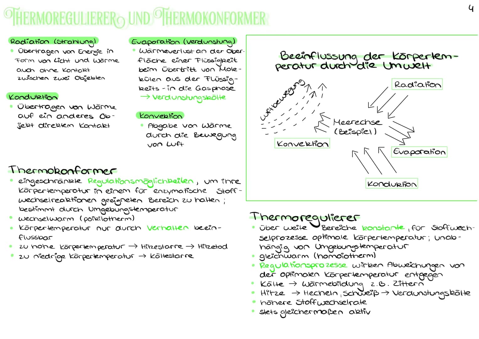 THERMOREGULIERER UND THERMOKONFORMER
Evaporation (verdunstung)
• Wärmeverlust an der Ober-
fläche einer Flüssigkeit
beim übertritt von Mole-