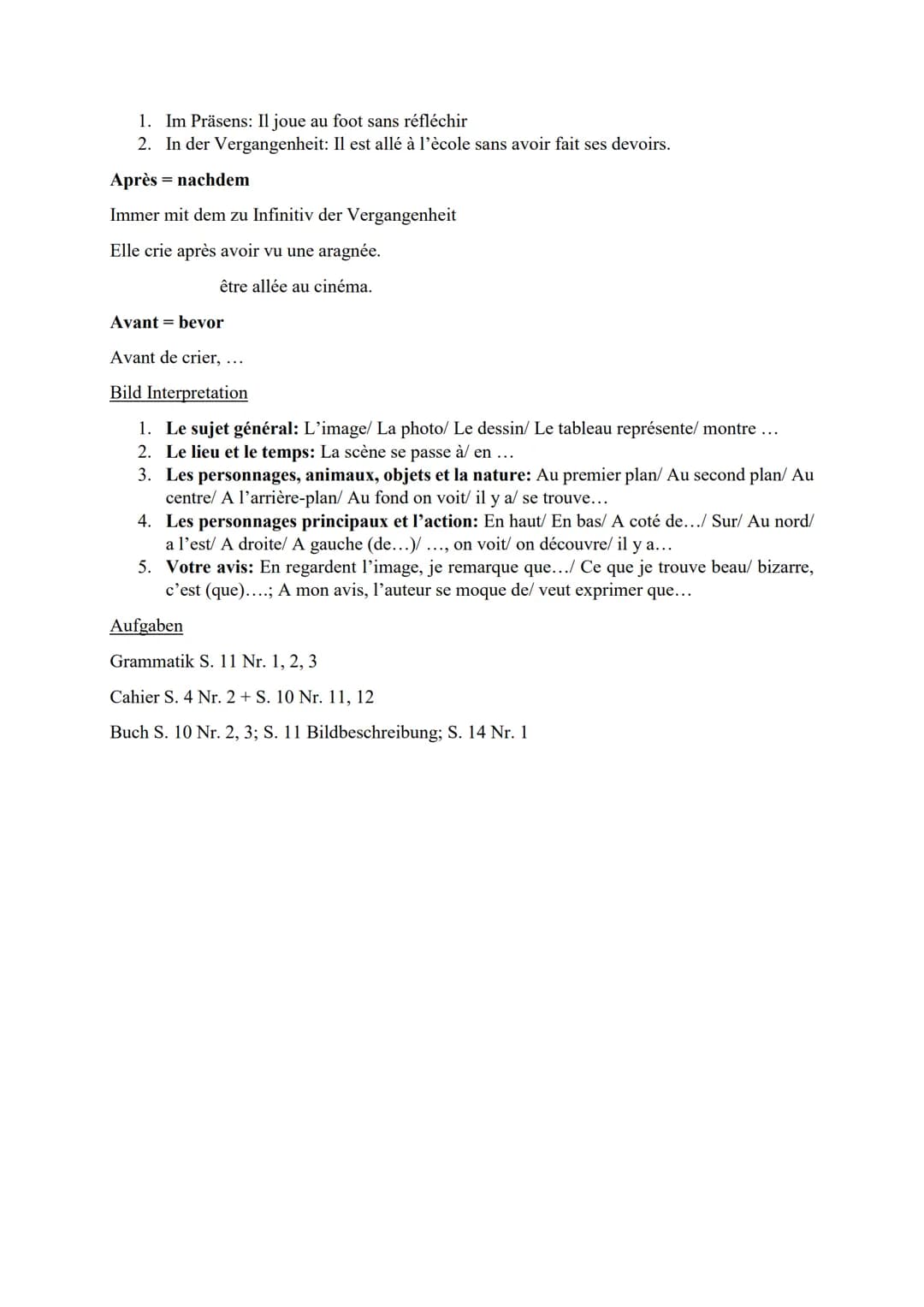 Gérondif
Das Gérondif setzt sich zusammen aus der Präposition en und einer Verbform. Diese wird
gebildet aus dem Stamm der 1. Person Plural 