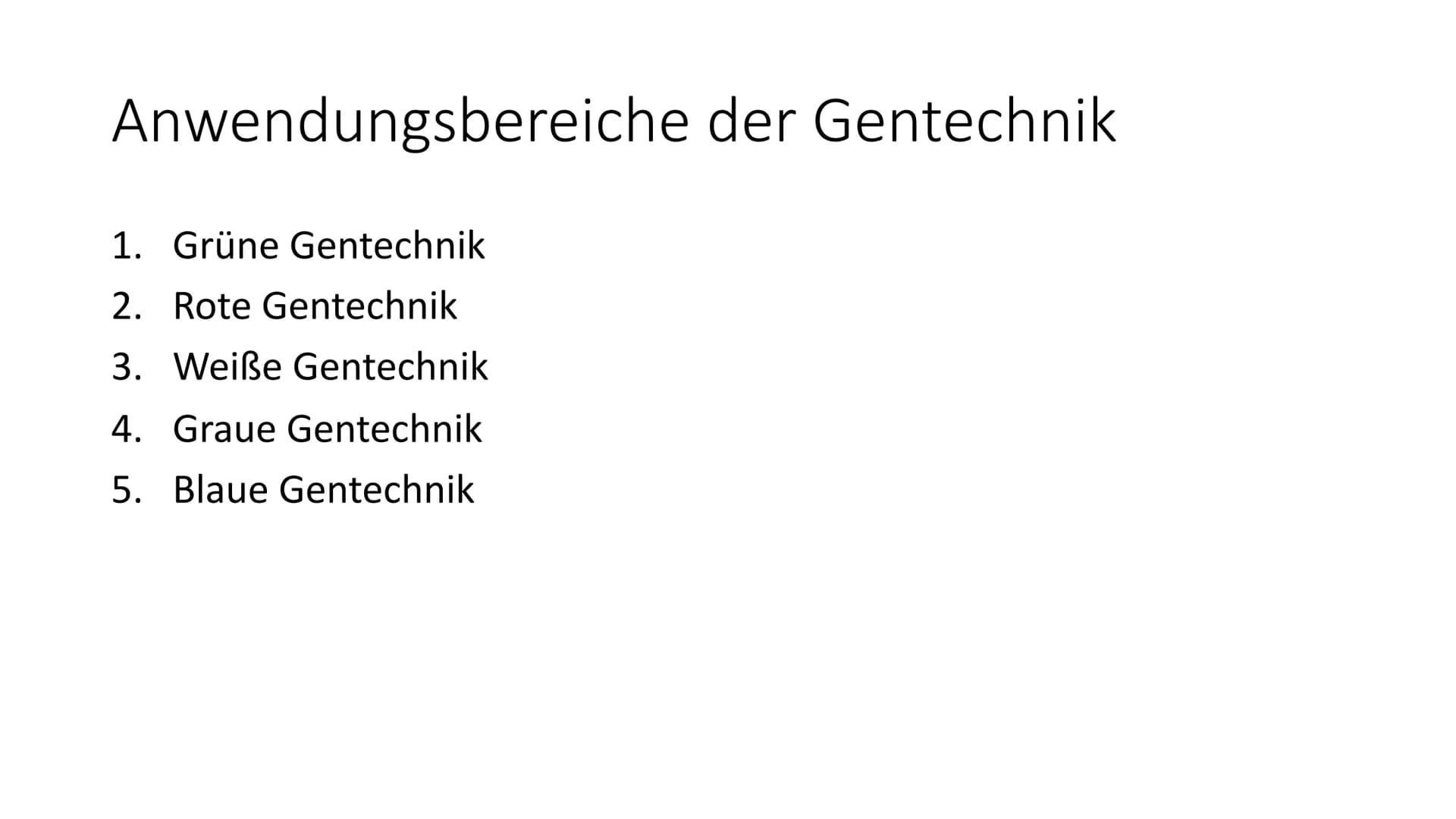 Chancen und Risiken der
Gentechnik Gliederung
• Definition Gentechnik
Anwendungsbereiche der Gentechnik
• Welche Firmen produzieren gentechn