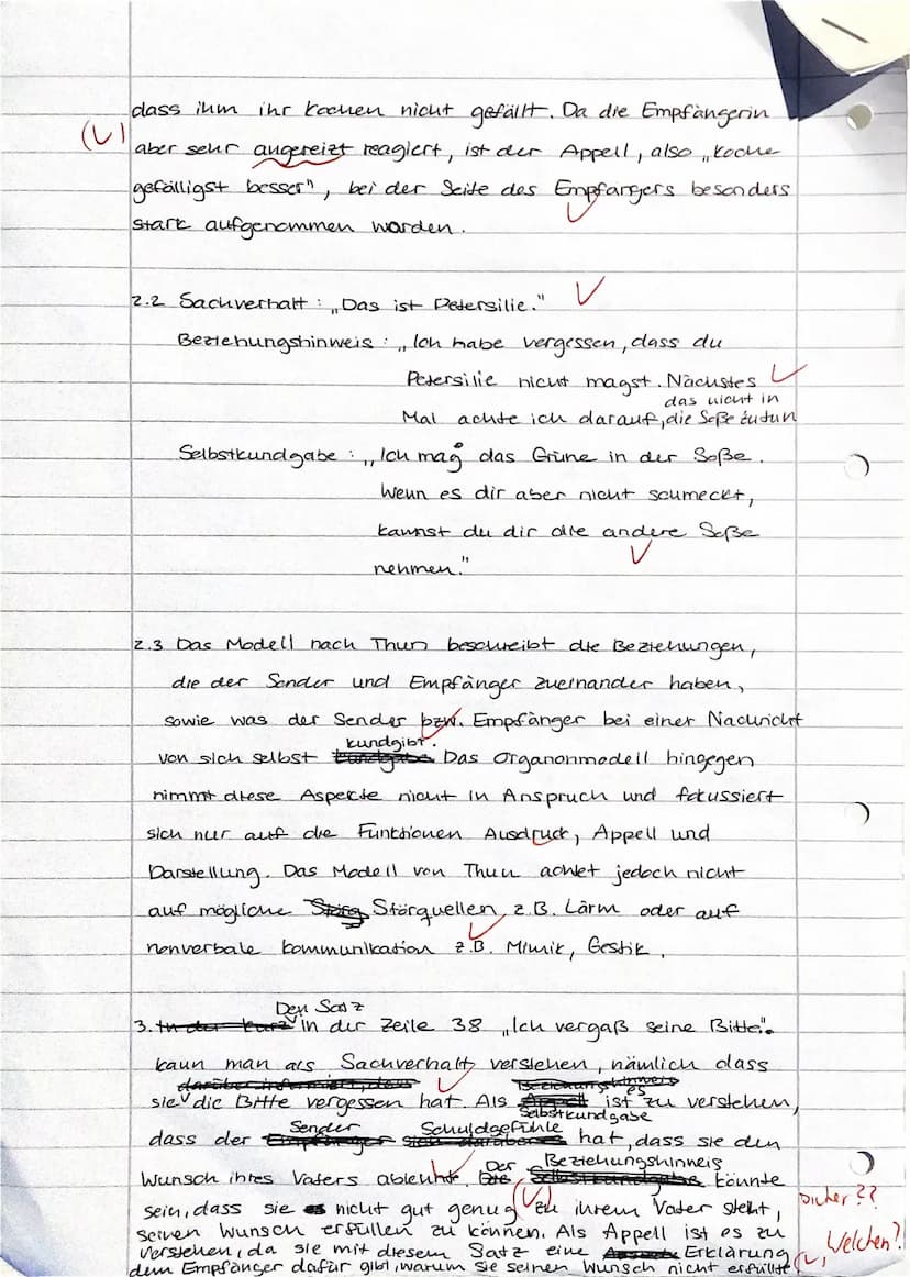 Deutschtest
Kommunikationsmodelle
Aufgabe 1:
2 [2]
Erklären Sie, was man allgemein unter einem ,,Kommunikationsmodell" versteht.
Aufgabe 2:
