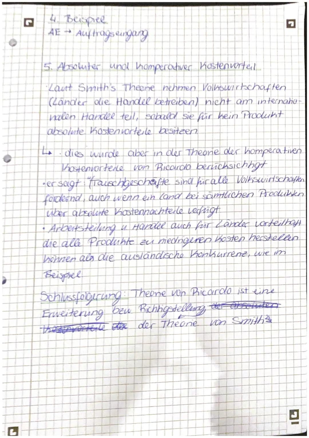 # Komparativer Kostenvorteil

1. Kurze Erklärung
2. David Ricardo
3. Opportunitatshosten)
4. Beispiel Begründung über 3
5. Absoluter u. Komp