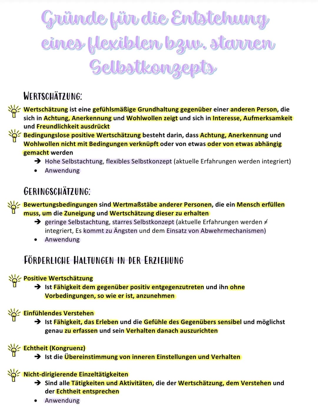 Die personenzentrierte Theorie
Carl Rogers begründete die personenzentrierte Theorie. Er sieht den Menschen im Kern als
ein gutes Wesen, jed