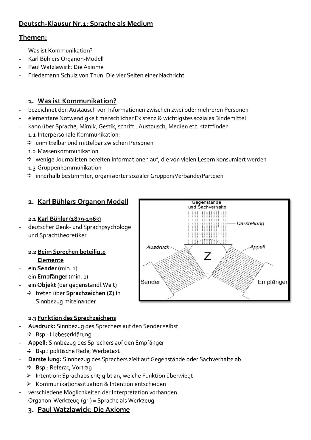 Sprache & Kommunikationsmodelle