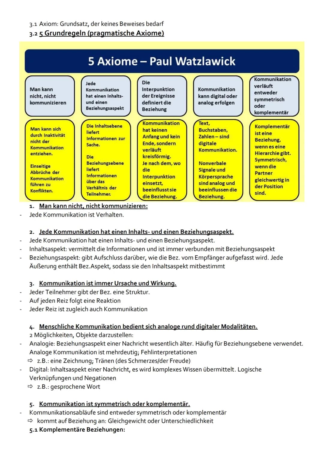 Deutsch-Klausur Nr.1: Sprache als Medium
Themen:
Was ist Kommunikation?
Karl Bühlers Organon-Modell
Paul Watzlawick: Die Axiome
Friedemann S