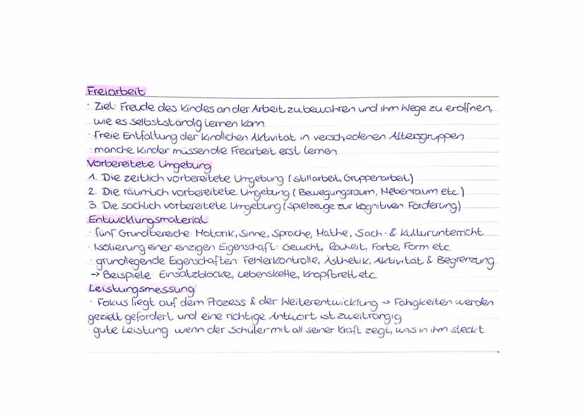 Padogogik
Montessoripädagogik
Bild des Kindes:
Leitsatz: Hilf mir, es selbst zu tun!" (Bedeutung des Spieles)
·Kinder haben ein inneres Bedü