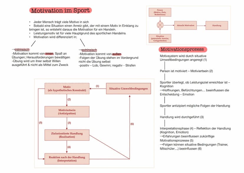  Motive des sportlichen Handelns
Sportler zeigt in einer Situation ein bestimmtes, dem Motiv entsprechendes
Verhalten auf
Bsp.: →Motiv: körp
