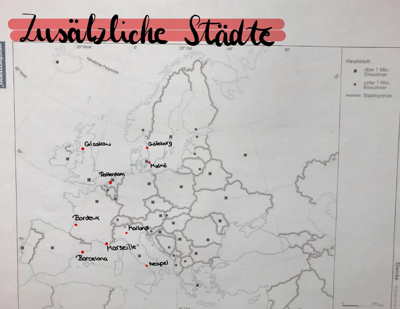 Staaten + Hauptstadte
20 West
60° Nord
Portugal
Spanien
Island
Reykjawilk
Madrid
Dublin
■
Irland
Nördlicher Polarkreis
Groß-
britannien
Fran