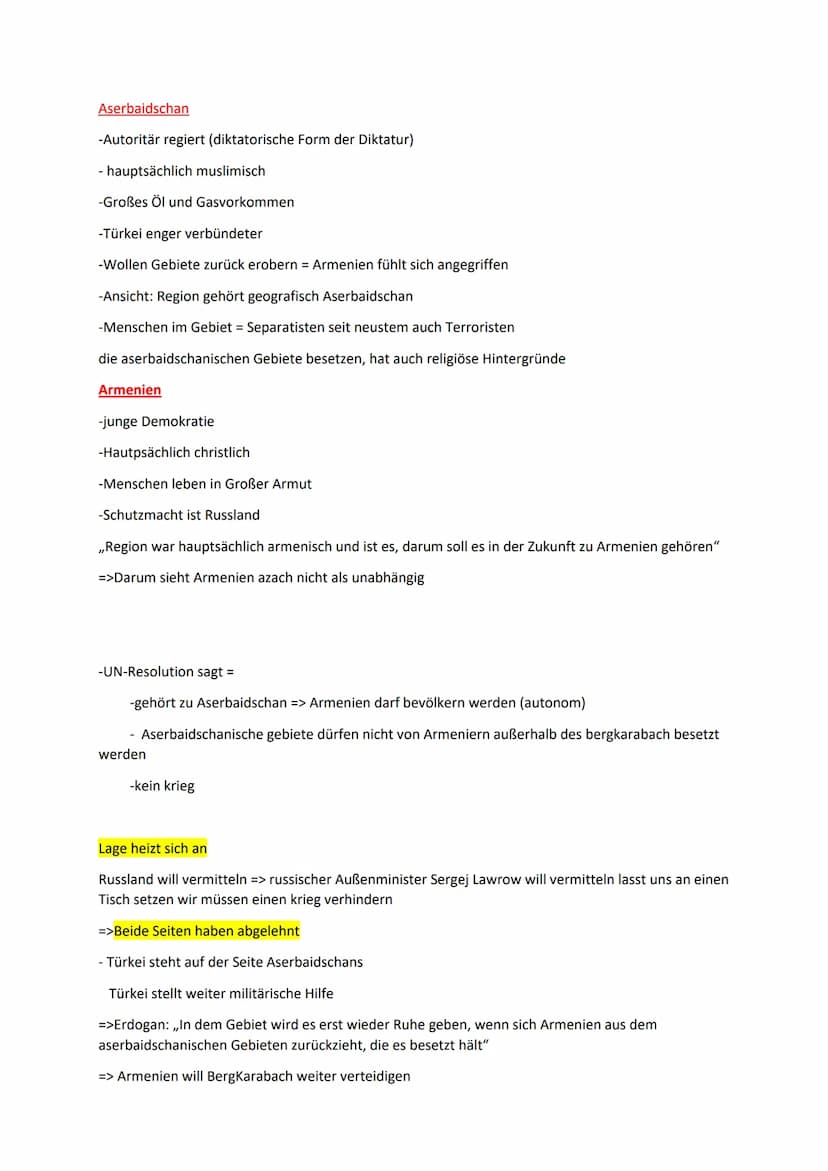 Bergkarabach
Was ist es
-2x saarland
-145.000 einwohner (90% armenier 2005)
-Von armenischen truppen kontrolliert
-International ein Teil as